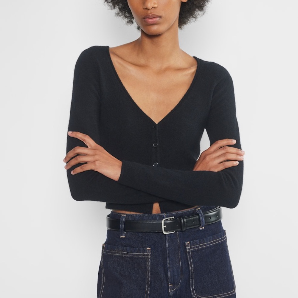 NWOT Aritzia Wilfred Santorini Cardigan - Picture 2 of 10